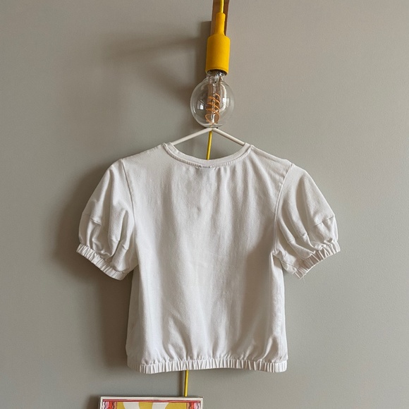 Puff Sleeve Cropped Tee - Picture 2 of 3